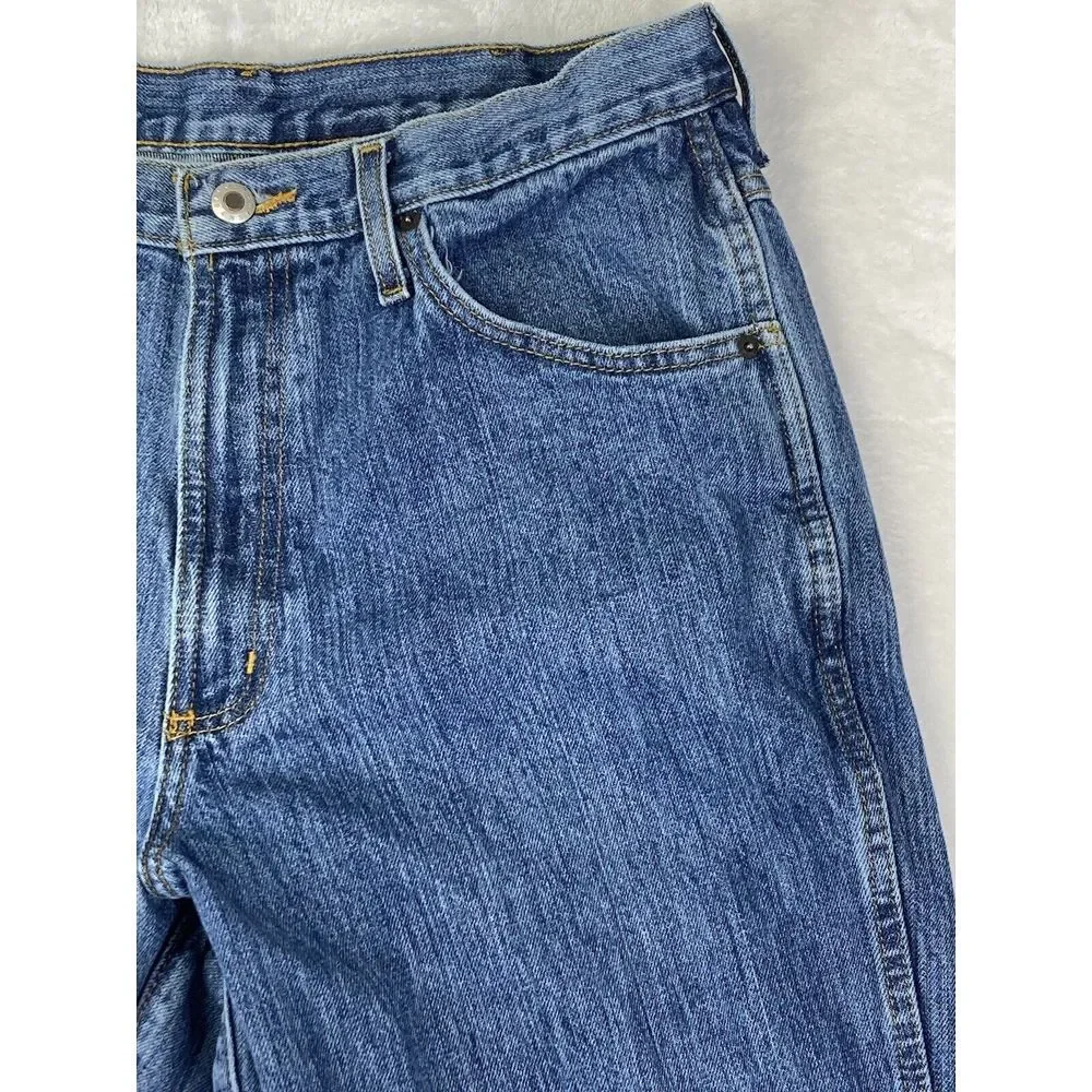 Cinch Jeans Raw Hem Short Medium Wash‎ Mens Size 34x26 (33x26 Measured)